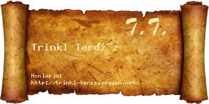 Trinkl Teréz névjegykártya