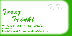 terez trinkl business card